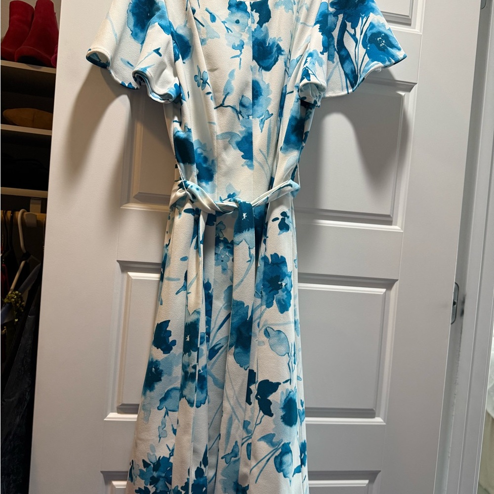 Floral Blue Dress